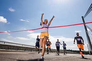 Марафон финиширование